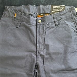 Women’s Timberland PRO Dark Blue Work Pants with Orange Logo Accent